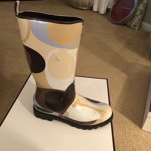 Coach rain boots